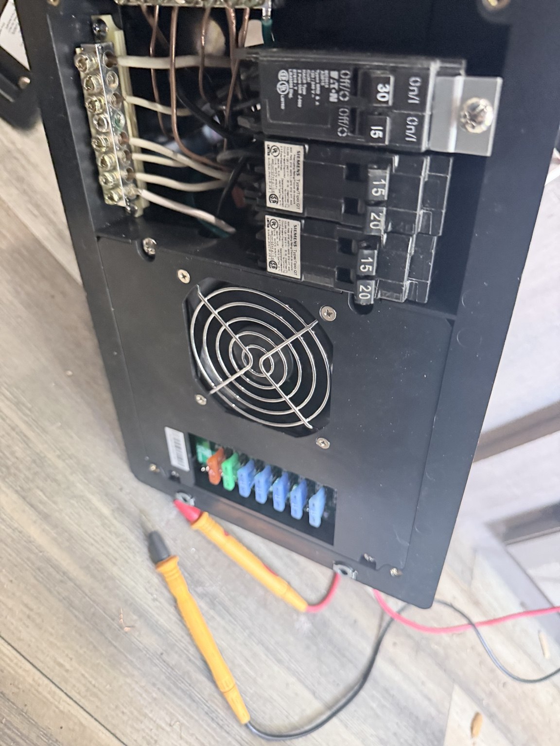 RV electrical panel repair
